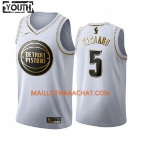 Maillot NBA Detroit Pistons Luke Kennard 5 Nike 2019-20 Blanc Golden Edition Swingman - Enfant